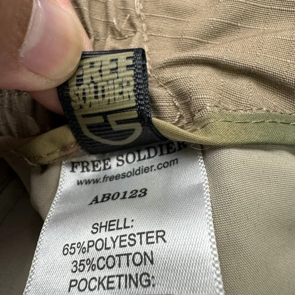 FREE SOLDIER Cargo Pants Men's 40x32 Tan Ripstop Tactical Work Utility Outdoor - Picture 11 of 15